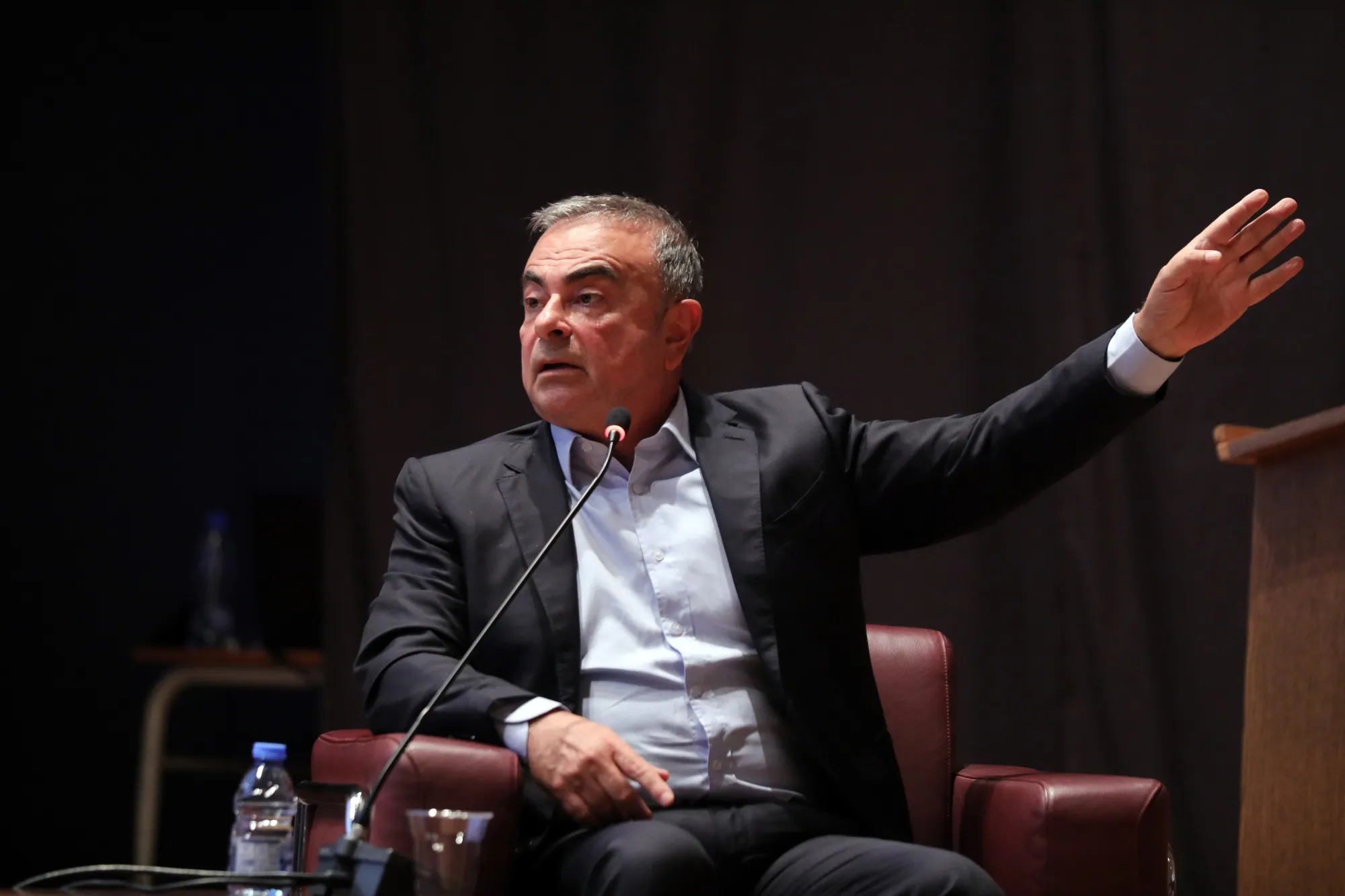 Carlos Ghosn in Beirut, Lebanon, on Oct. 28.