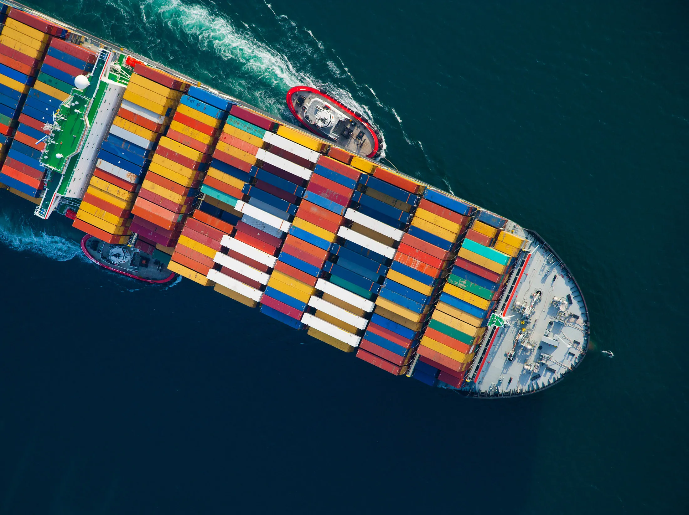Aerials Of Containers At The Port Of Long Beach Ahead Of Trade Balance Figures