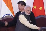 Narendra Mod and Xi Jinping.