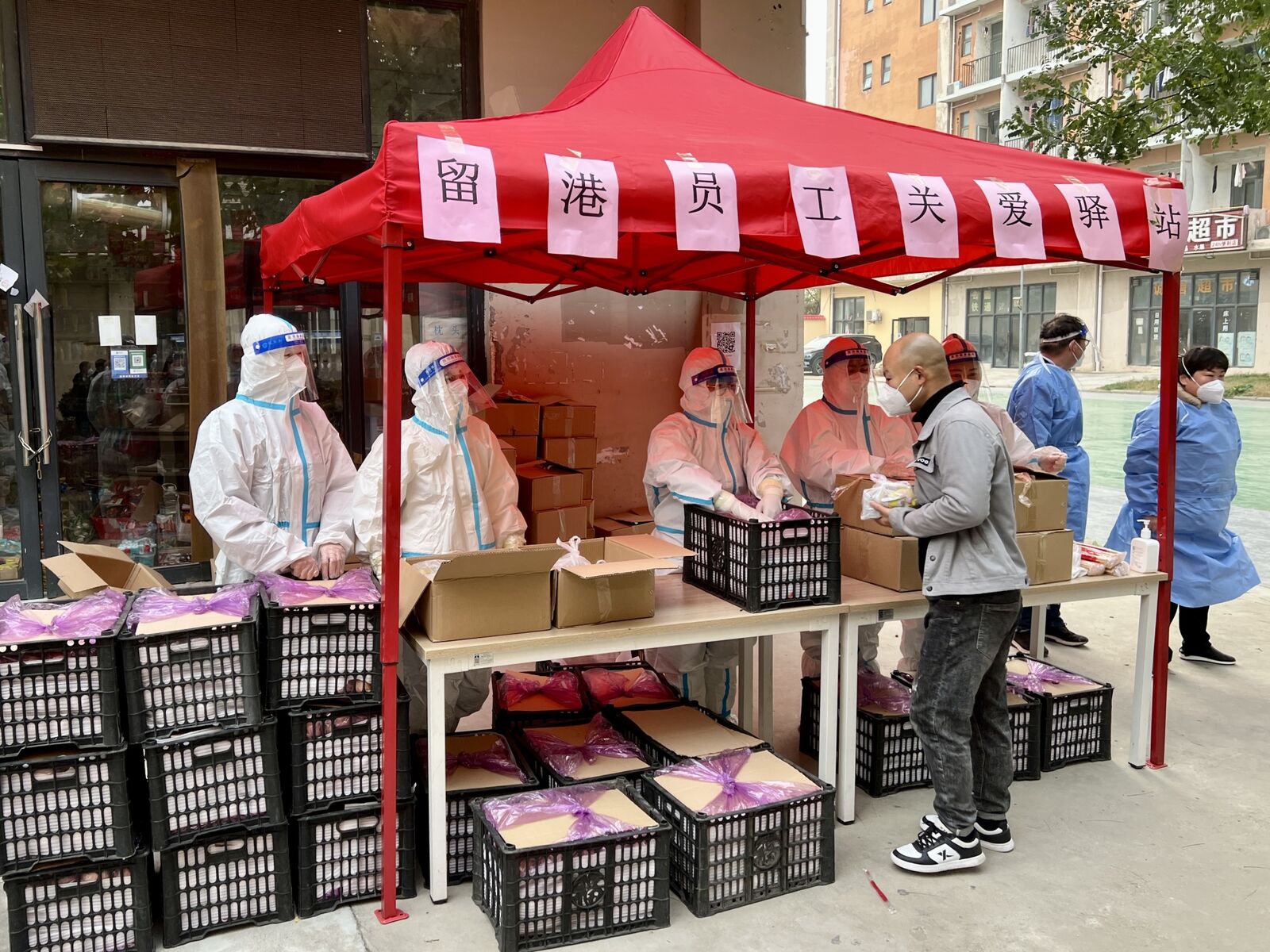 COVID-19 Prevention And Control At Foxconn Factory In Zhengzhou