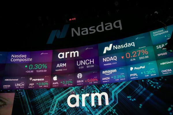 The Arm Holdings IPO in New York in September 2023.