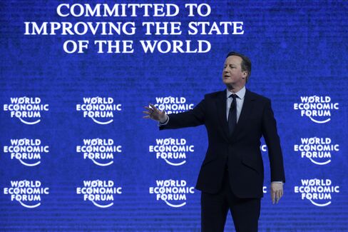 David Cameron in Davos