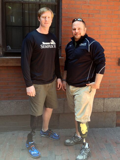 Boston Bombing Victims Start Rehab, Meet With Amputee Vets