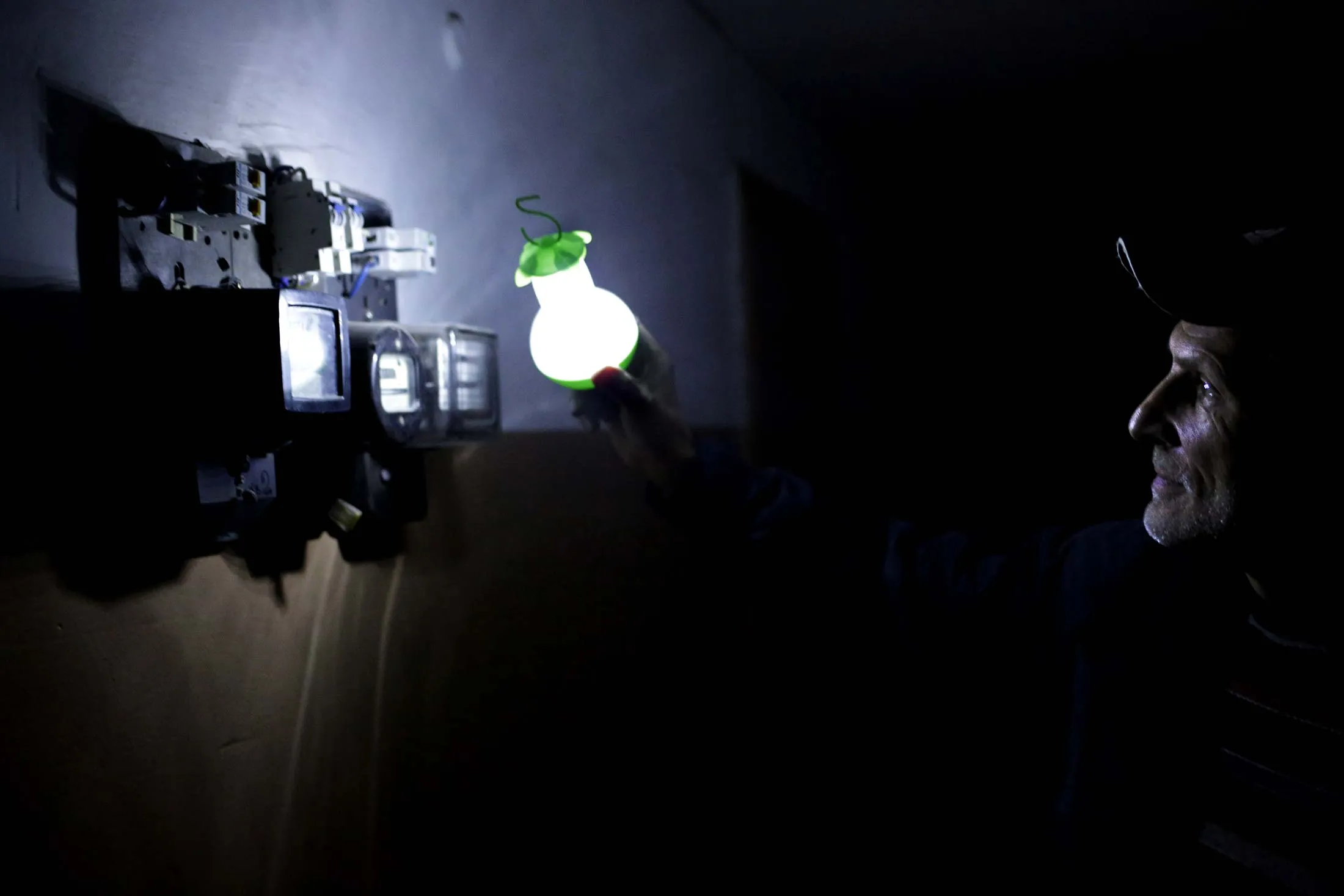 A darkened home in Simferopol, Crimea, on Nov 22.
