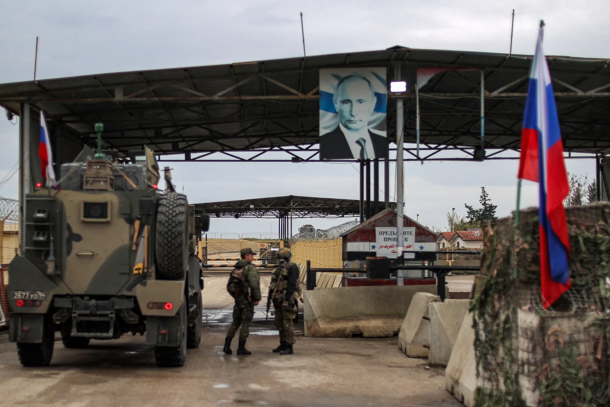 The Russian-leased Syrian military base of Hmeimim in Latakia, Syria.