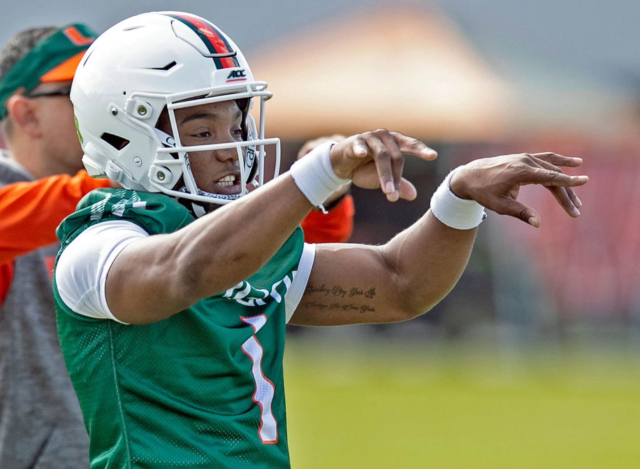 University of Miami quarterback D’Eriq King.