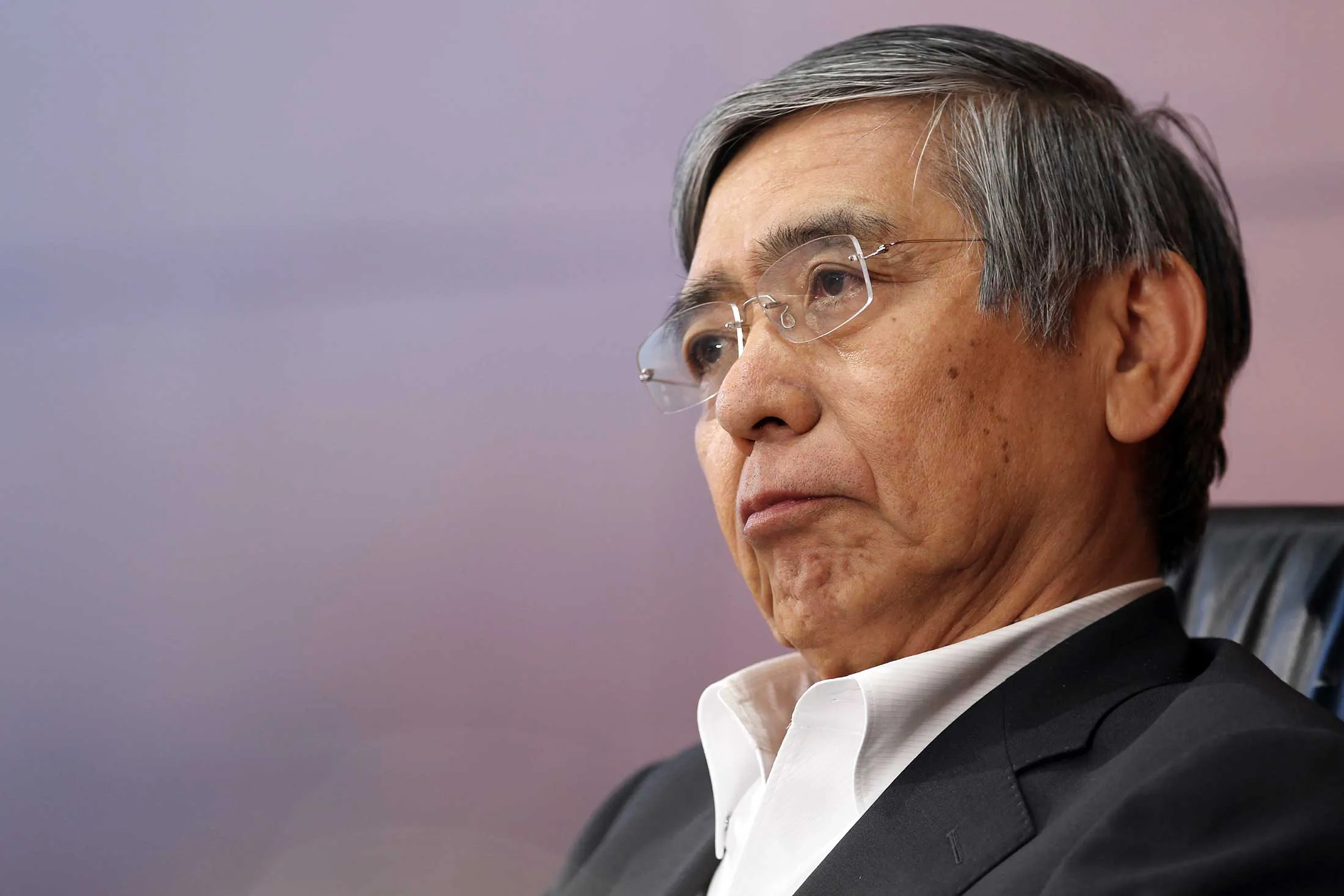 Haruhiko Kuroda, governor of the Bank of Japan.
