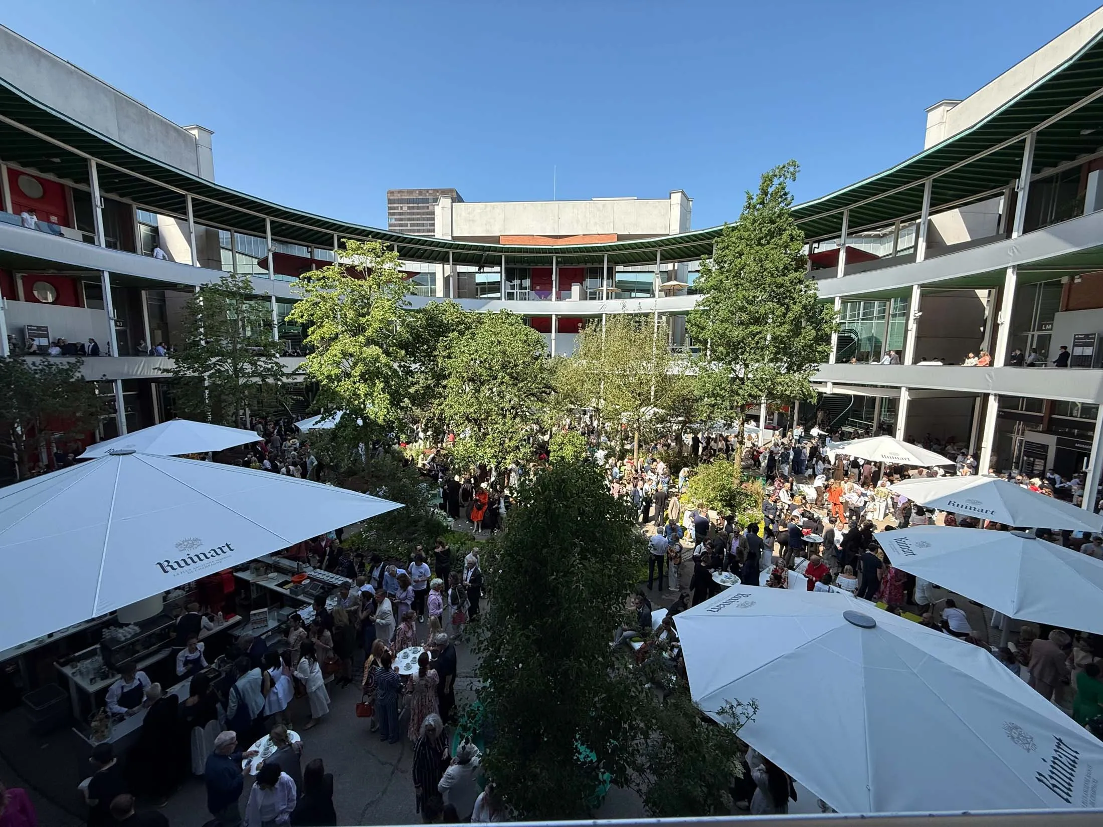 The crowd on opening day of Art Basel 2025.