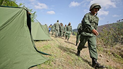 Venezuela military exercise.