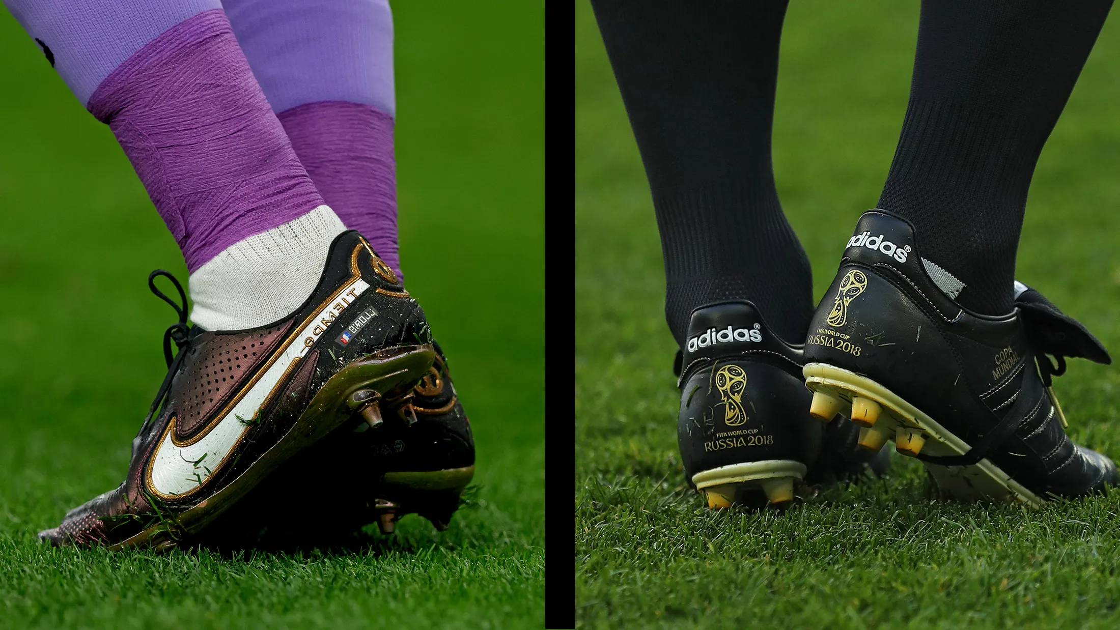 The World Cup pits Nike against Adidas.