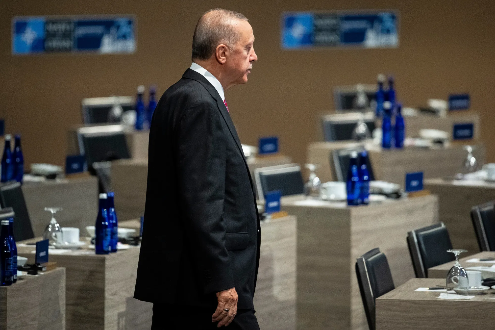 Recep Tayyip Erdogan, Turkey's president, during the NATO Summit in Washington last month.