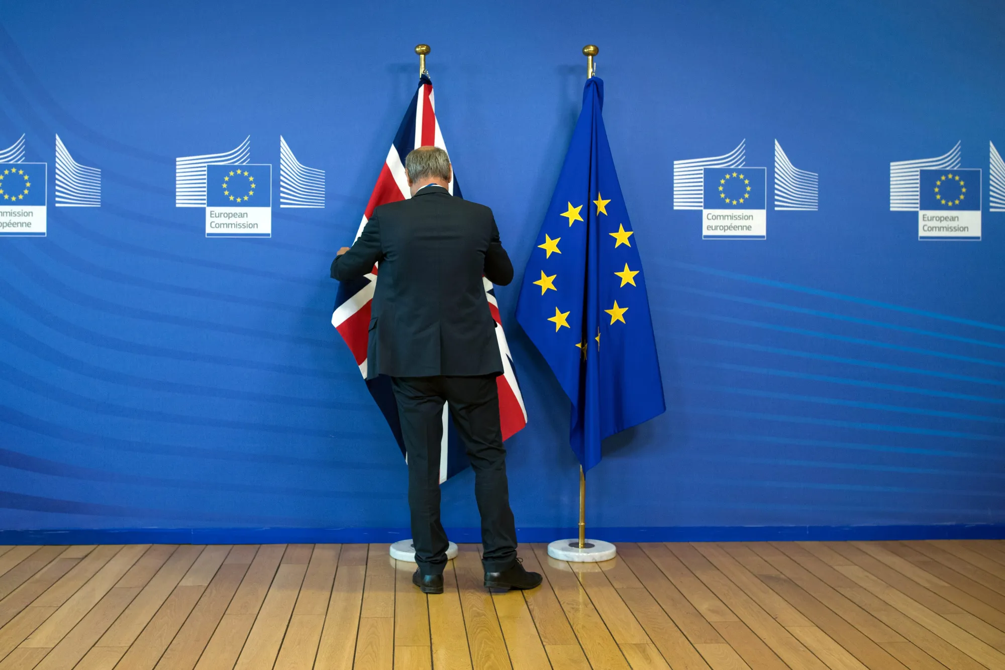 The U.K. is desperate to persuade the EU to allow Brexit talks to discuss the future free-trade agreement that May wants.
