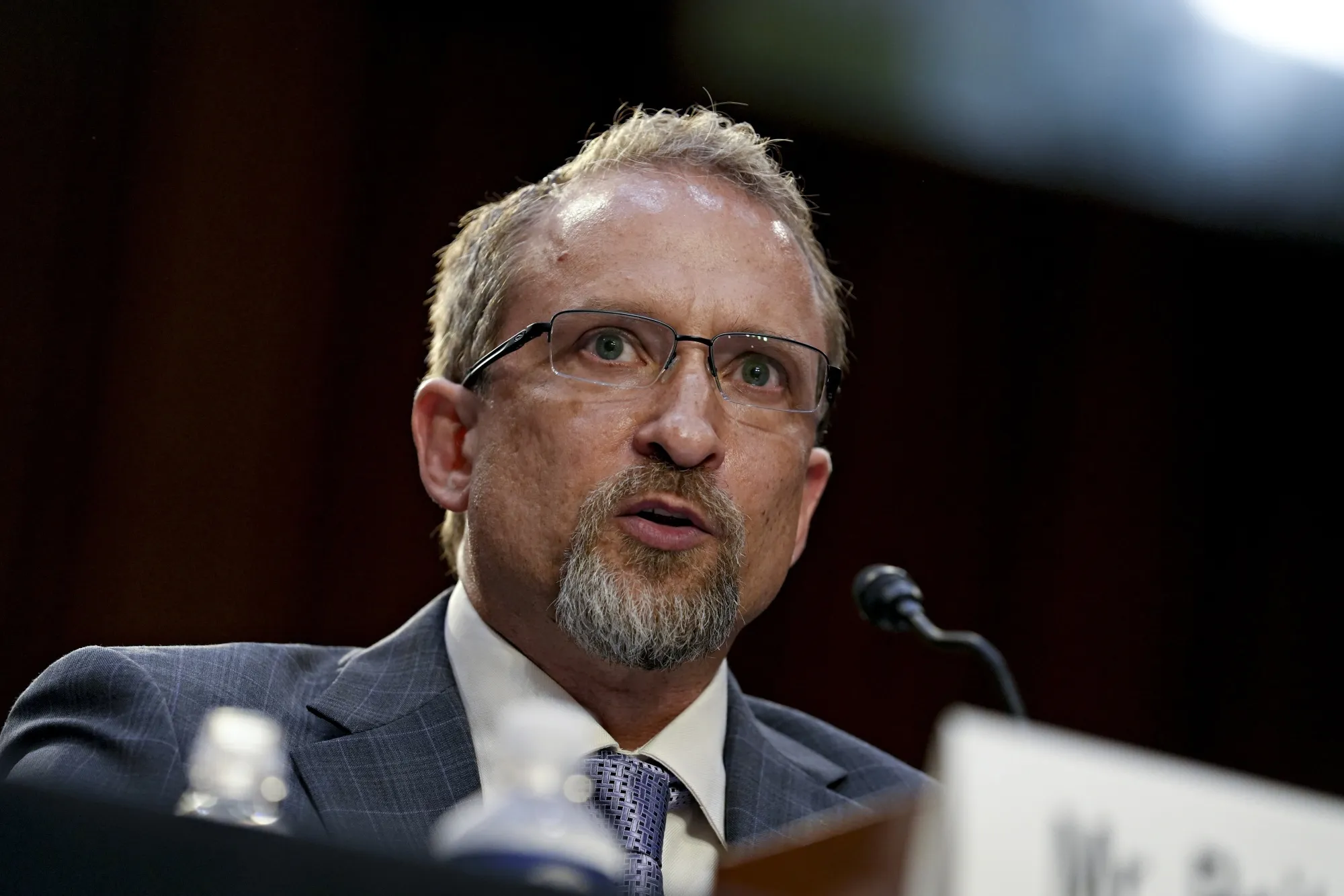Peiter Zatko during a Senate hearing in Washington, DC on Sept. 13, 2022.