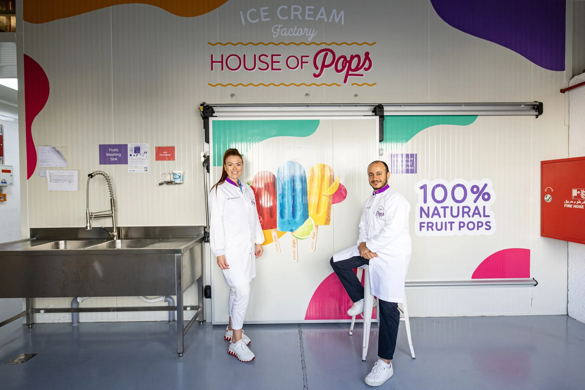 Marcela Sancho, left,&nbsp;and her husband Mazen Kanaan, the co-founders&nbsp;of House of Pops.