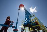Oil Pumping Operations At Kazakh Oilfield Operated By EmbaMunaiGas