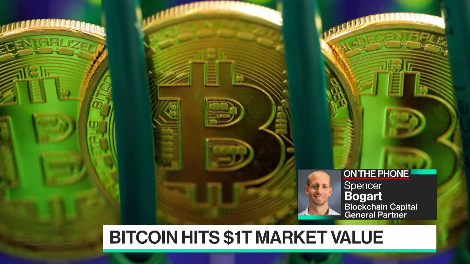 Watch Bitcoin Hits $1 Trillion Market Value - Bloomberg