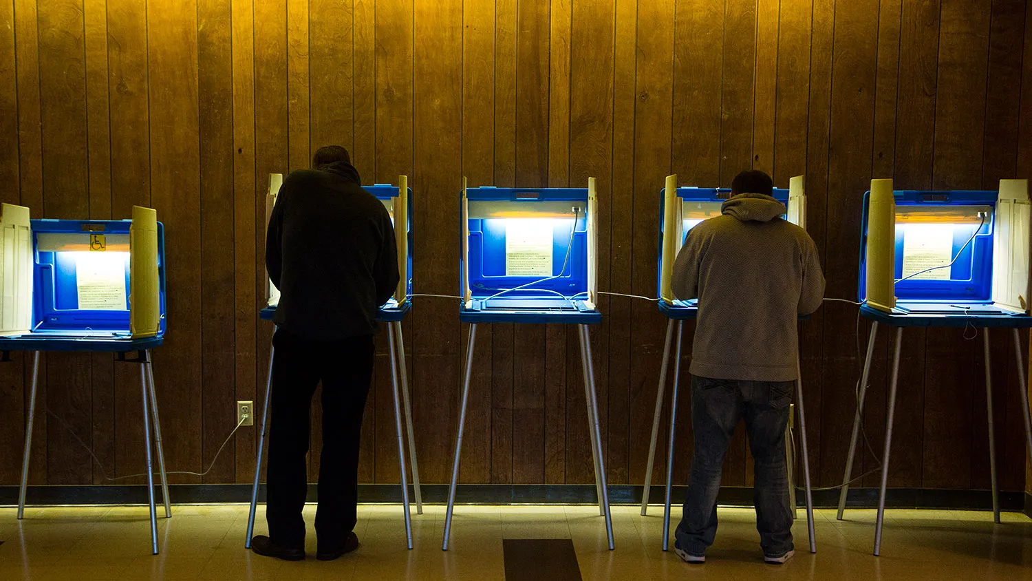 Voters cast their ballots on Nov. 8, 2016, in Milwaukee.
