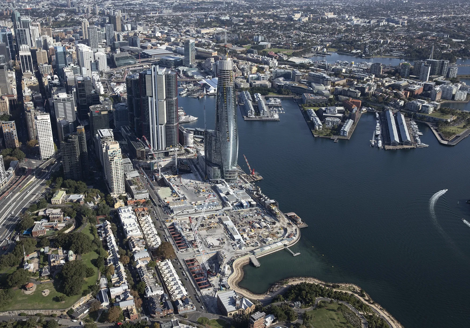 An aerial view of Sydney, Australia.