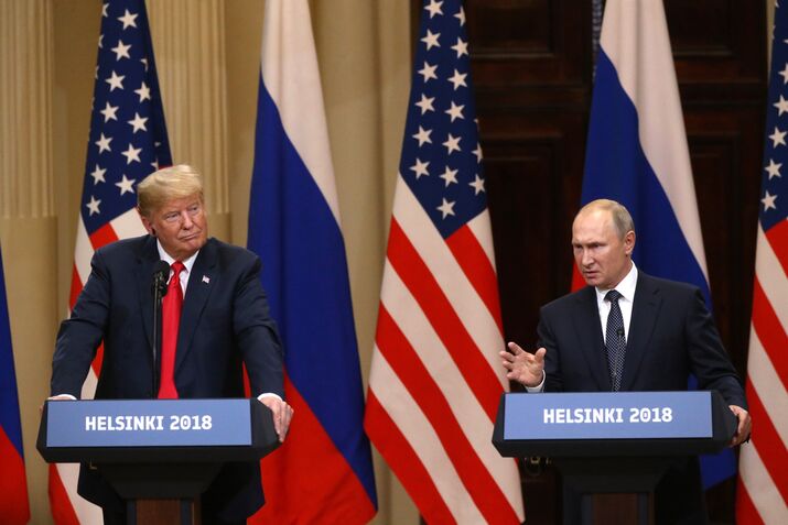 U.S. President Donald Trump Meets Russian President Vladimir Putin in Helsinki