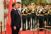 Emmanuel Macron and Xi Jinping