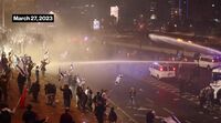 relates to Israeli Police Use Water Cannons to Disperse Protesters