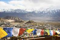 Leh Ladakh city and mountain, Ladakh, India (Land of High Passes)