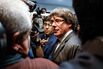 Catalionia's President Carles Puigdemont Holds News Conference After Fleeing Breakaway Republic