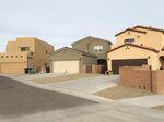Suburban homes in New Mexico, which has managed to keep its eviction rate low despite rising housing costs.