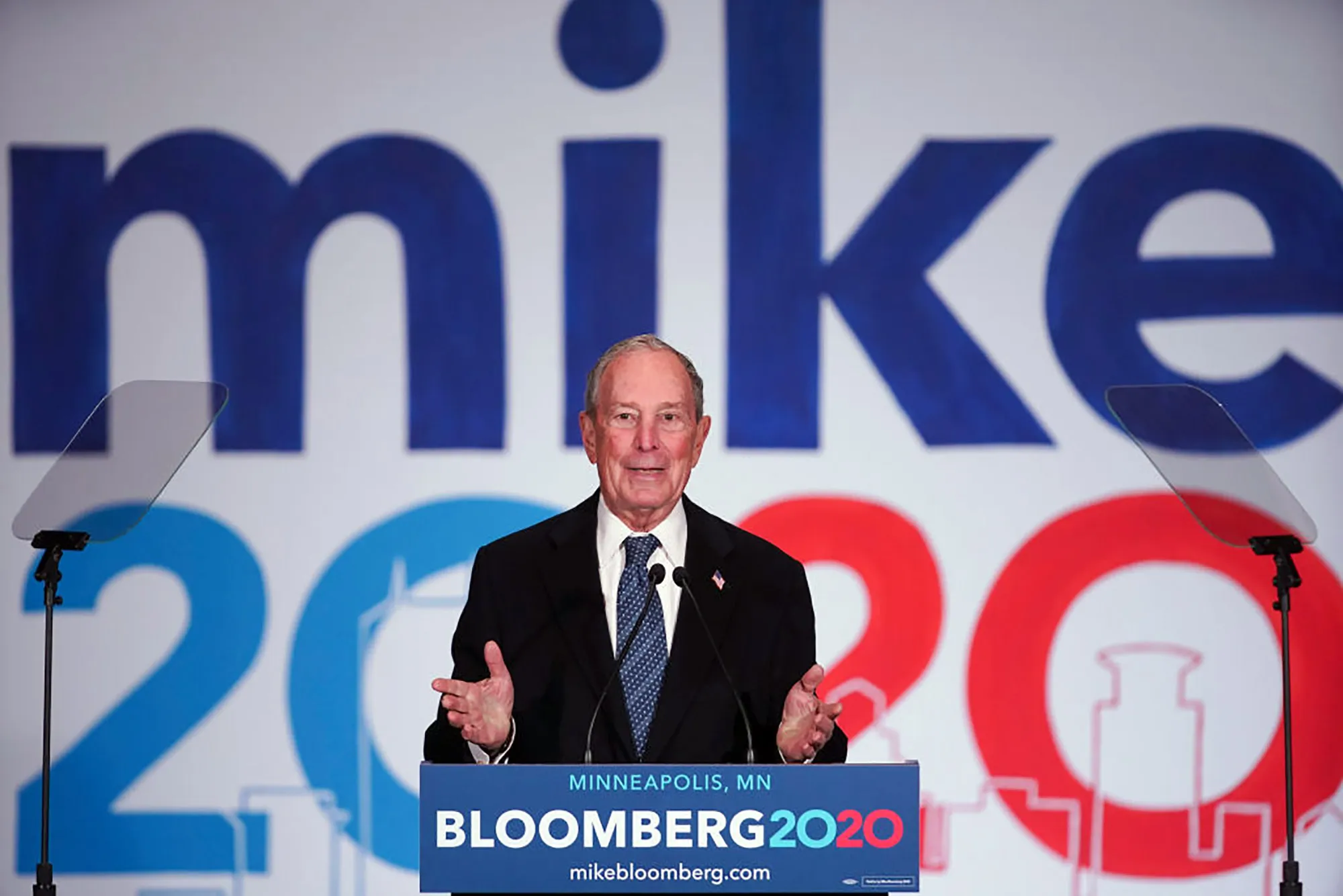 Michael Bloomberg at a campaign&nbsp;event in&nbsp;Minneapolis, U.S.,&nbsp;Jan.&nbsp;23.
