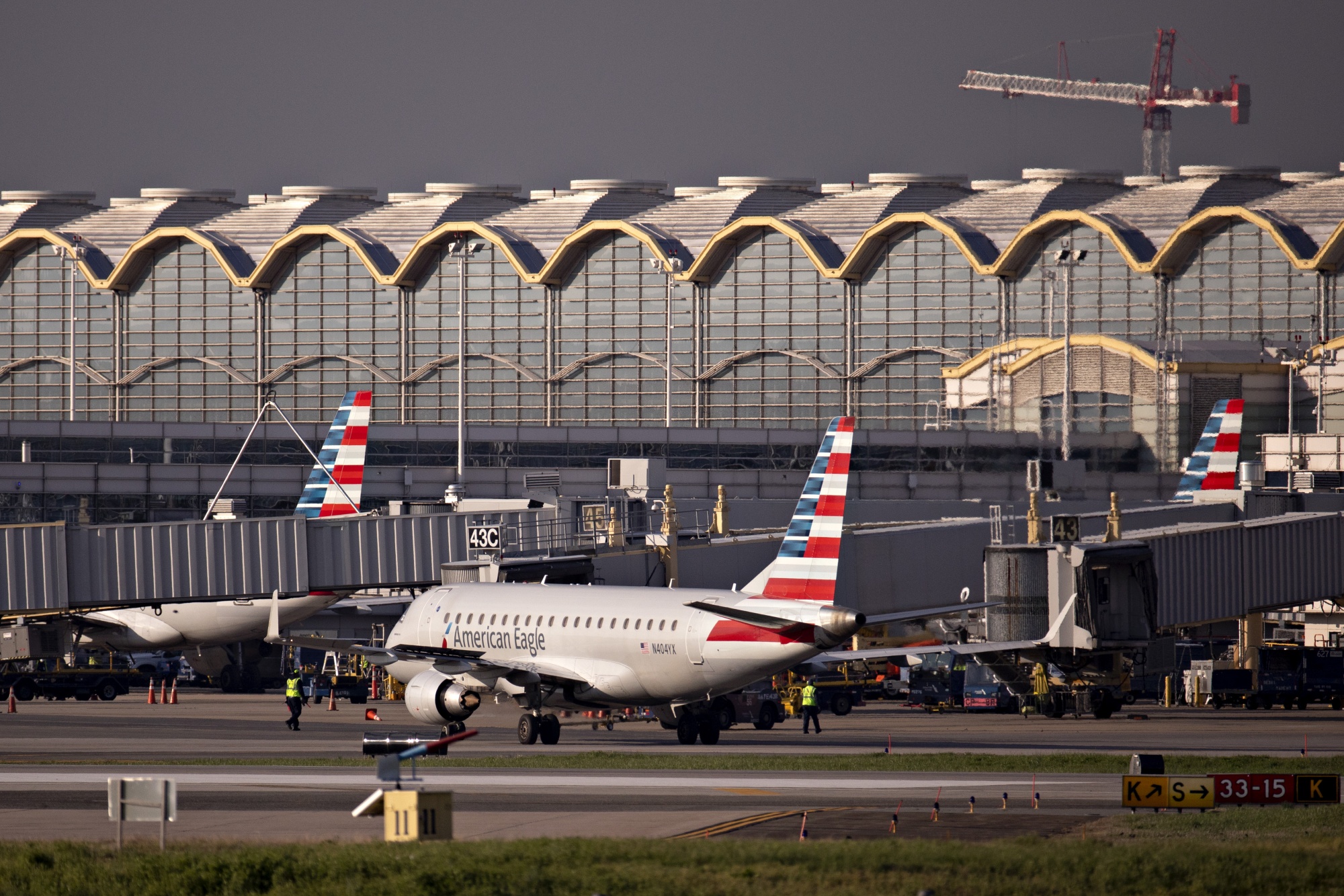 Planes At Reagan National Airport As Coronavirus Cripples Air Travel