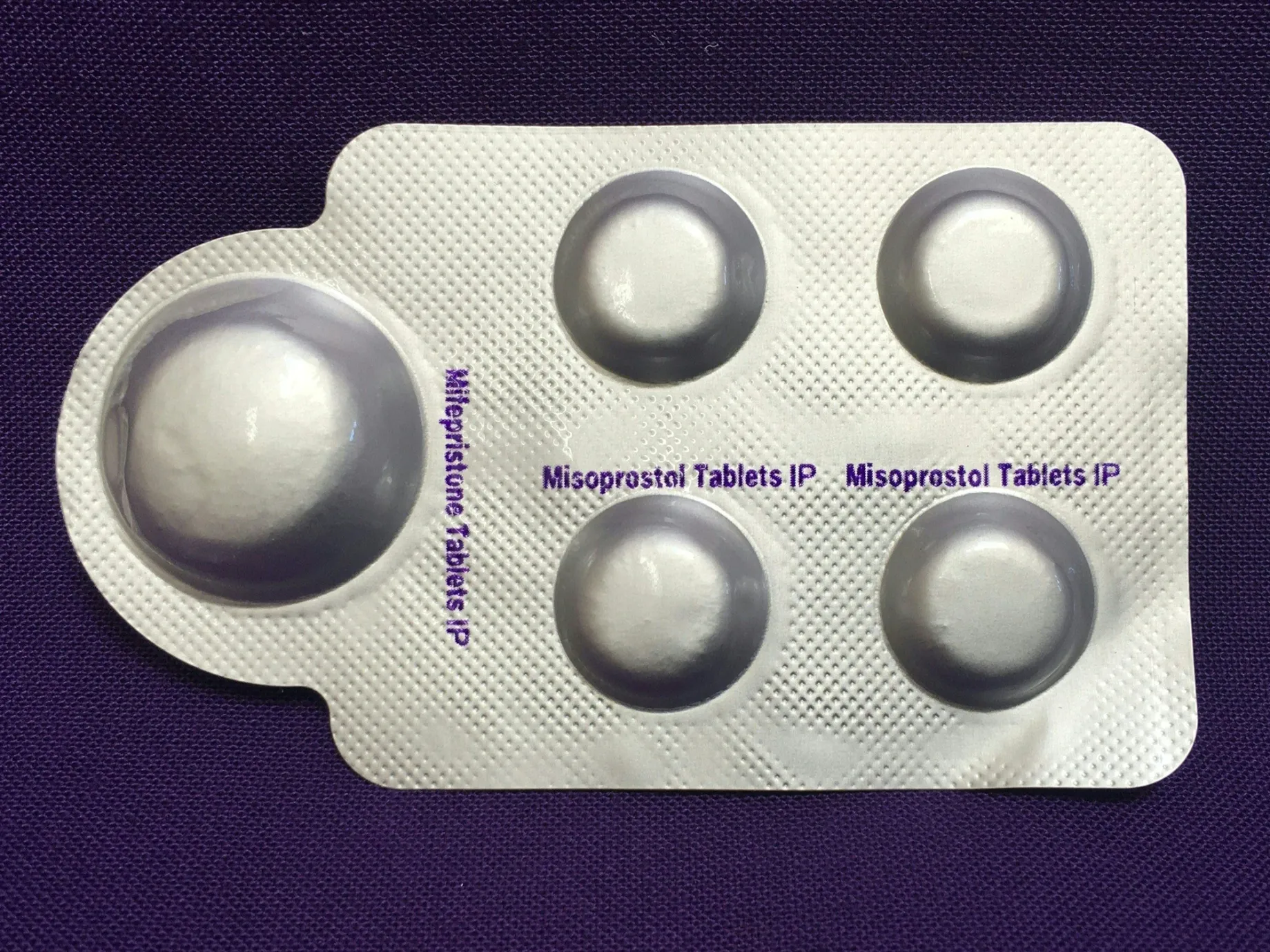 A combination pack of mifepristone&nbsp;and misoprostol abortion pills.
