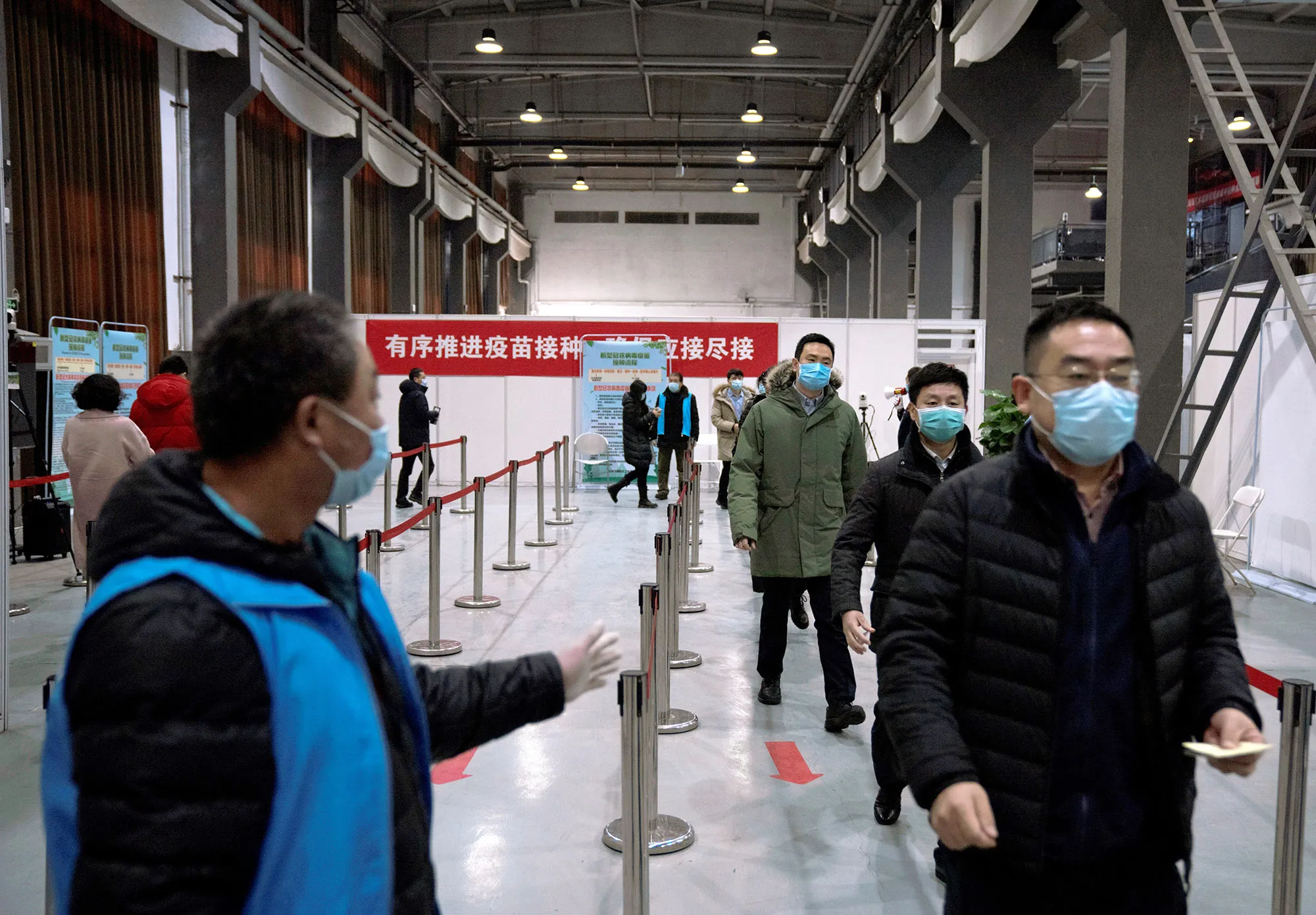 A vaccination center in the&nbsp;Chaoyang District of Beijing.&nbsp;