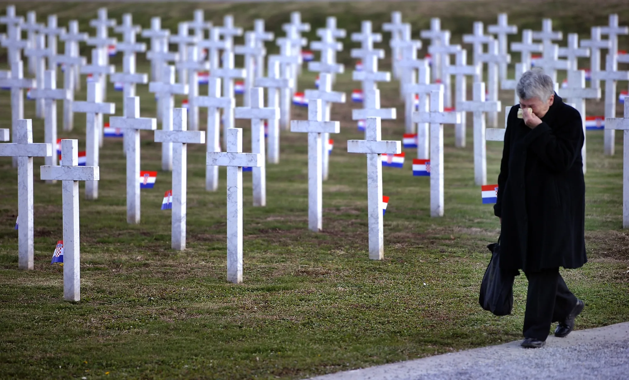 A 2011 photo of a cemetery for 1991 war victims in the eastern Croatian city of Vukovar.