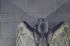An eagle sculpture stands on the facade of the Marriner S. Eccles Federal Reserve building in Washington, D.C., U.S.