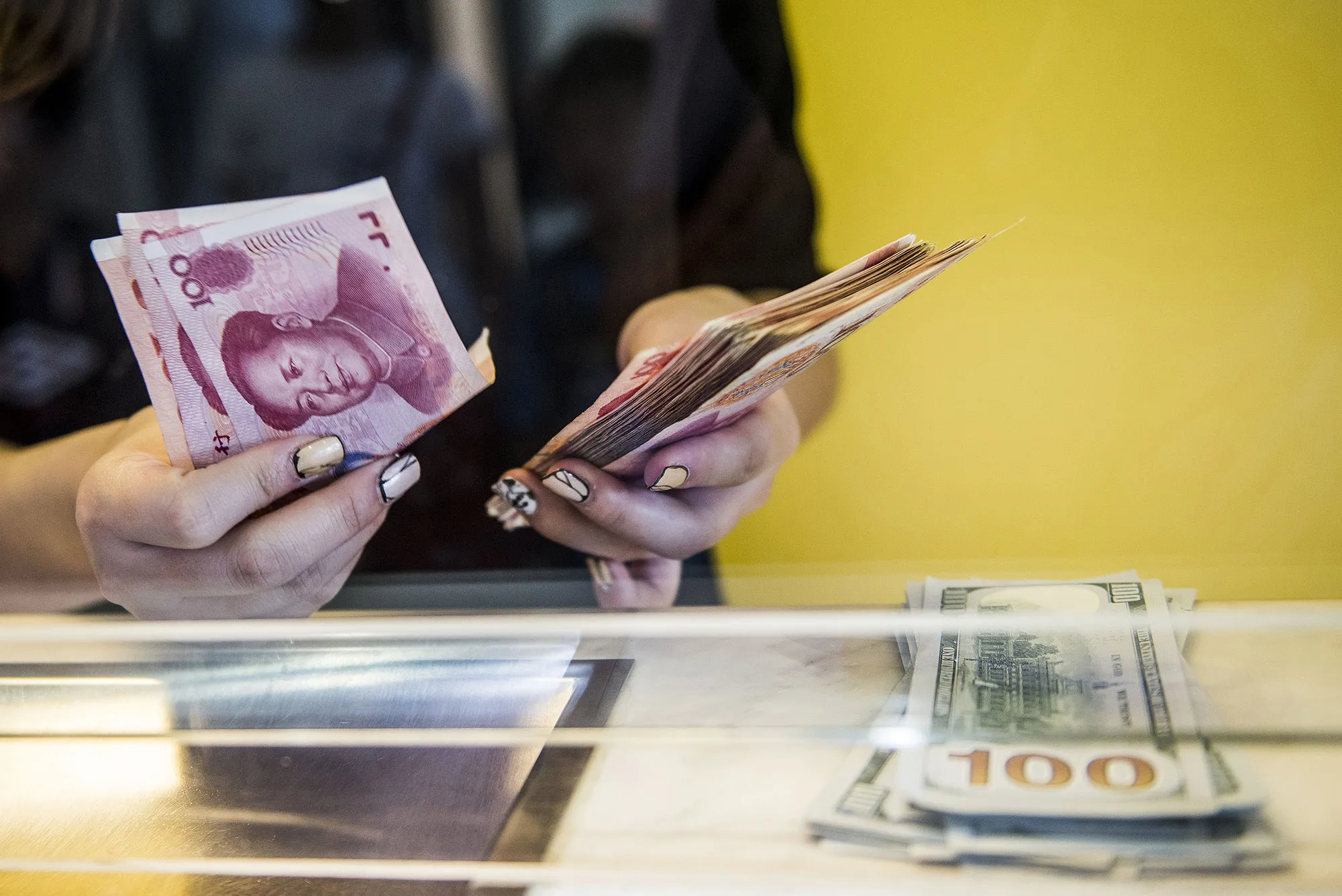 Currency Exchange Bureaus As China Roils Markets For Second Day As Yuan Tumbles With Stocks