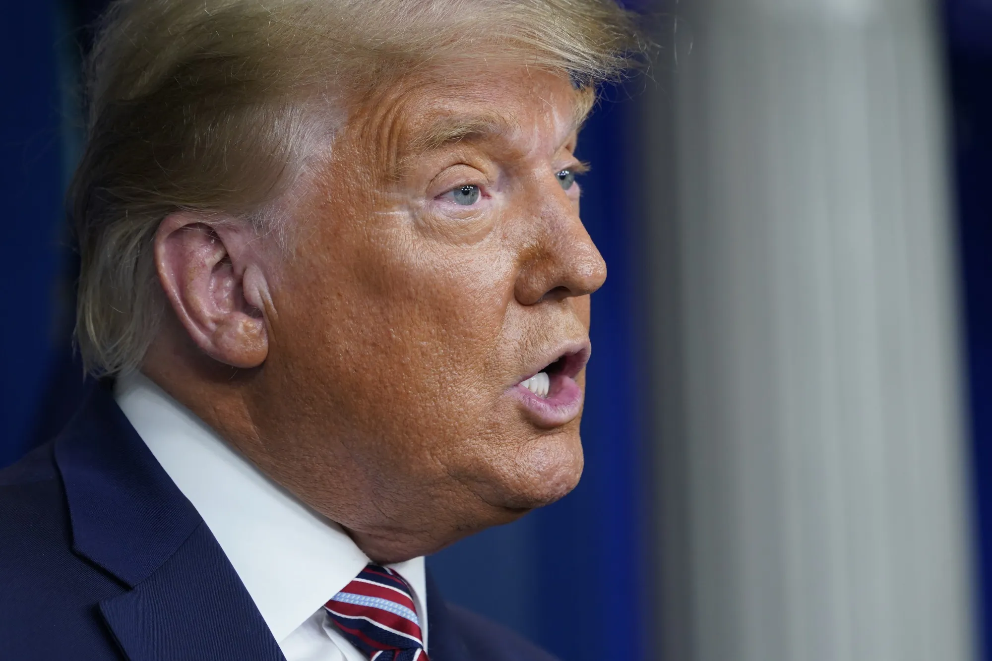 President Donald Trump speaks during a news conference at the White House on Nov. 5.&nbsp;