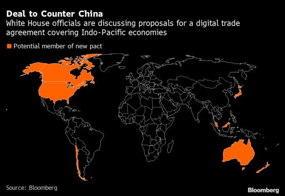 Biden Team Weighs Digital Trade Deal to Counter China in Asia