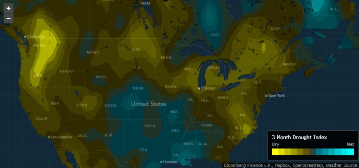 ‘Every Bushel Matters’ as Drought Keeps Crop Markets on Edge - Bloomberg