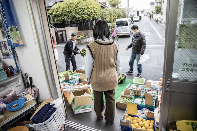 Junko works at Bino Marche, store and cafe run by Toyonaka Social Welfare Council in Toyonaka, Japan on Tuesday Mar. 10, 2020