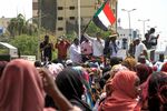 Demonstrators&nbsp;protest outside the UN mission in Sudan's capital Khartoum on June 1.