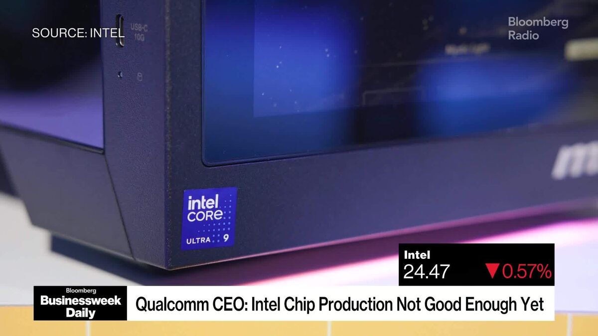 Qualcomm CEO Says Intel’s Chip Production Not Good Enough Yet