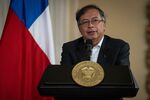 Gustavo Petro, Colombia's president, speaks at the Presidential Palace in Bogota on Aug. 8. 