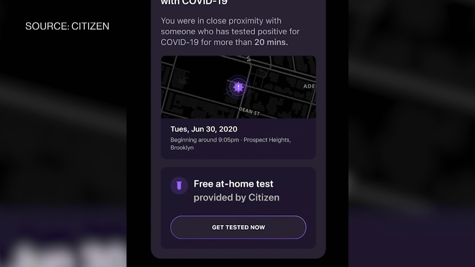 Watch Citizen App Launches Covid Testing, Contact Tracing - Bloomberg