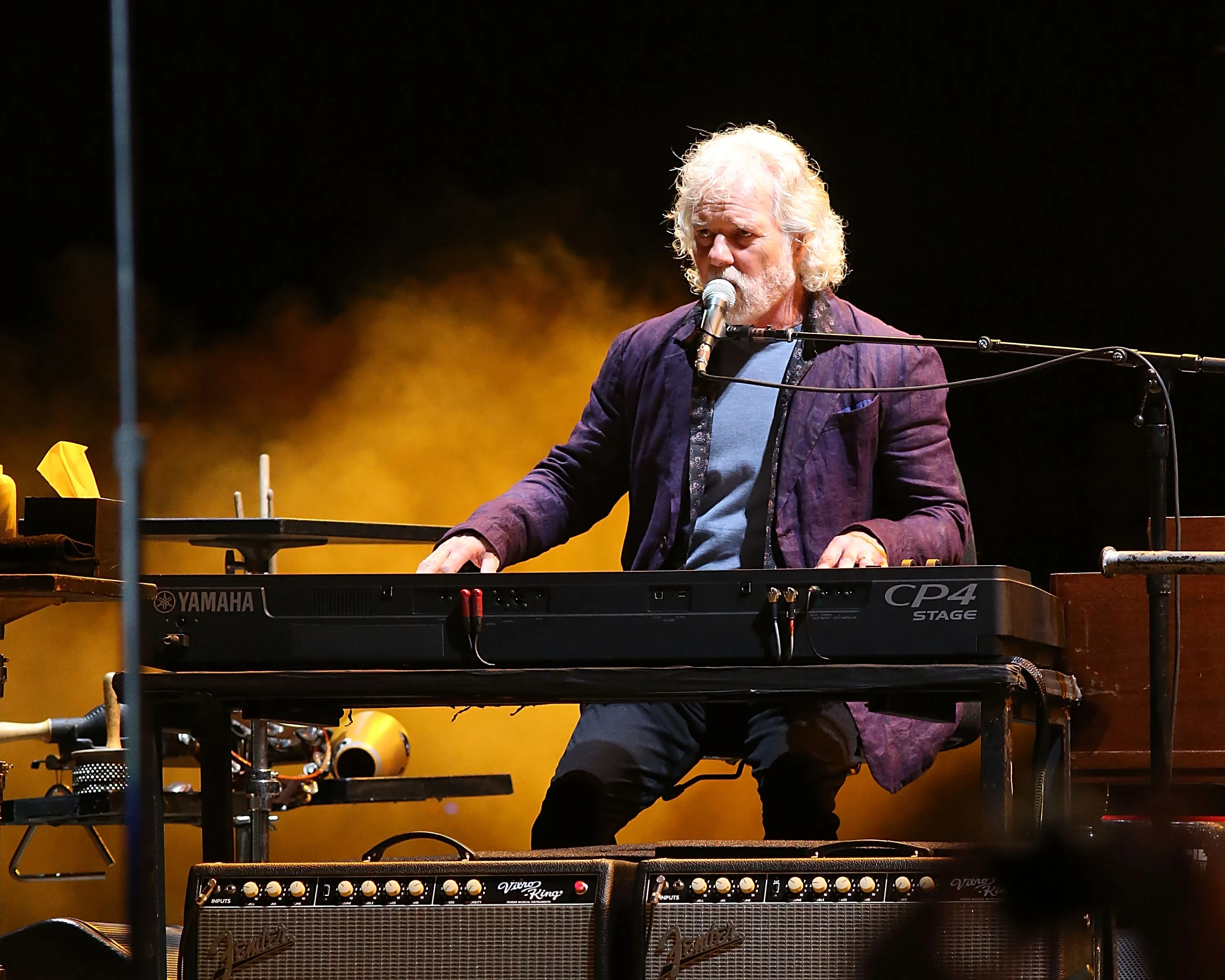 Chuck Leavell performs with the Rolling Stones.