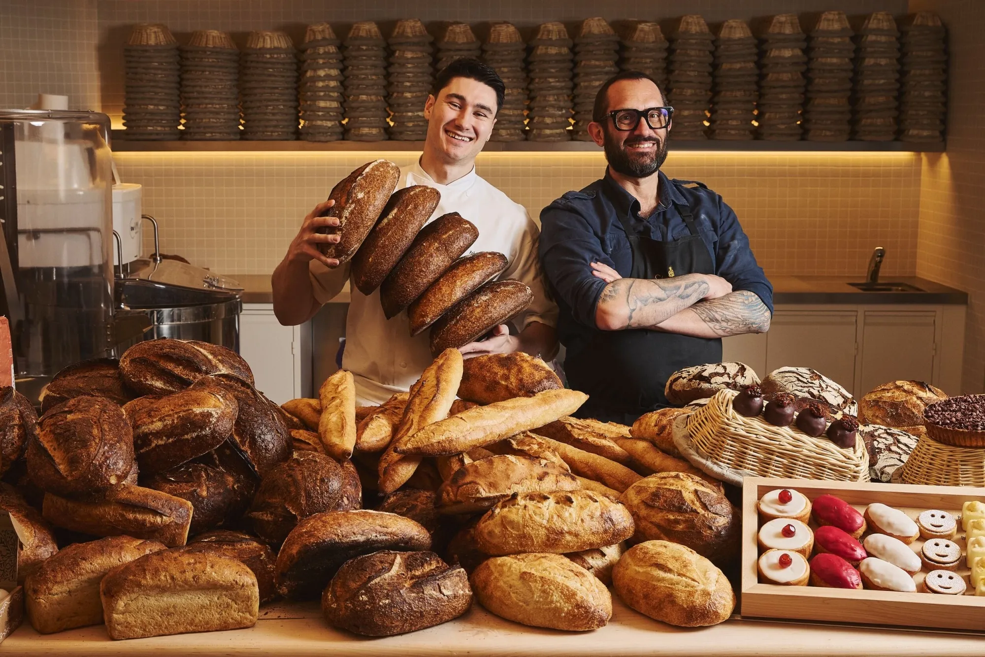 Frederic Doncel‑Latorre and Richard&nbsp;Hart at the new Claridge’s Bakery.