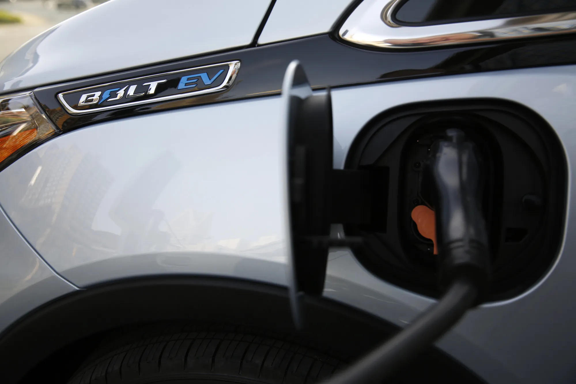 A GM Chevrolet Bolt electric vehicle.