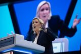 Far Right French Presidential Candidate Marine Le Pen Pre-Election Event 