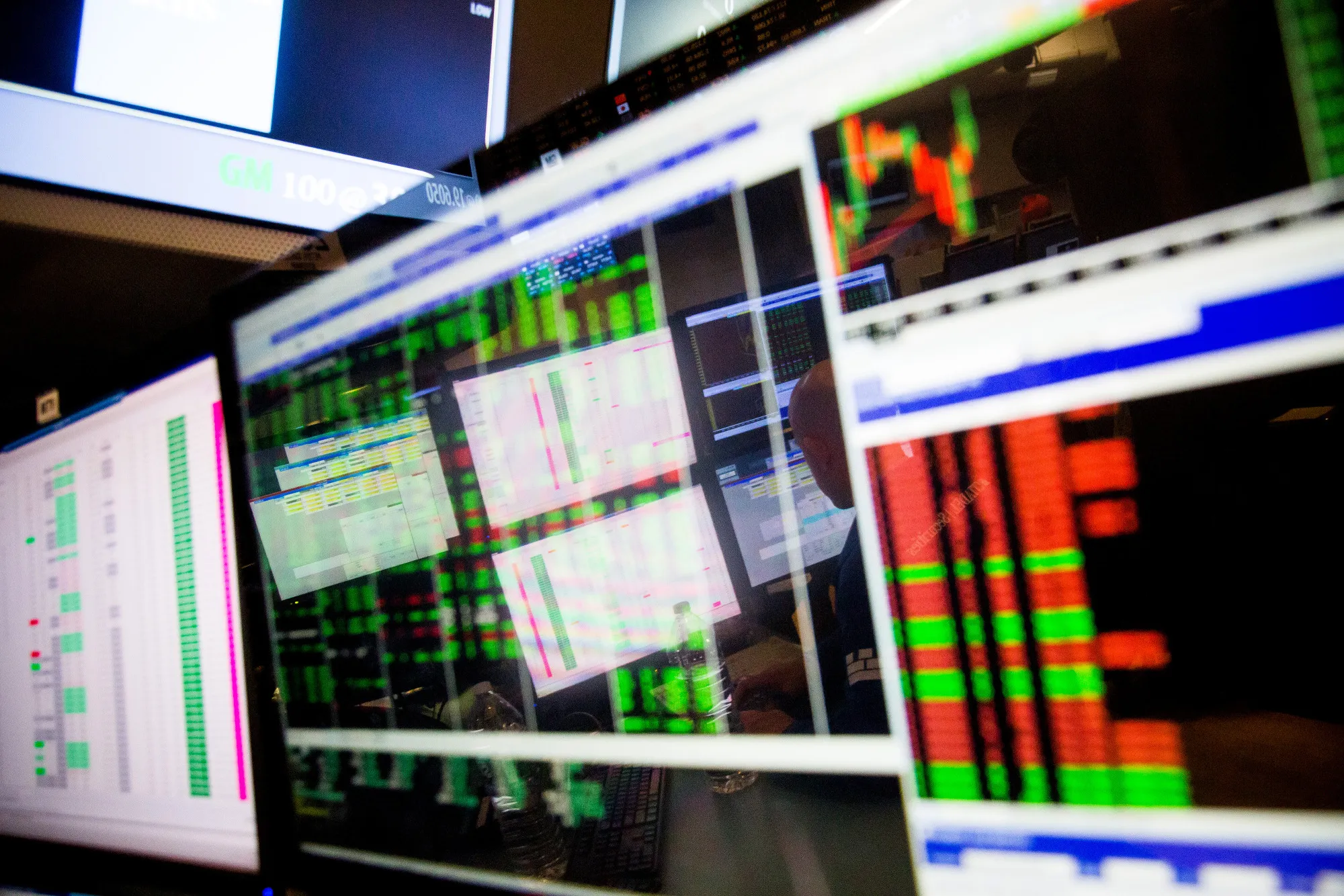 Trading On The Floor Of The NYSE As U.S. Stocks Climb While Tech Shares Rally While Rate Anxiety Ebbs