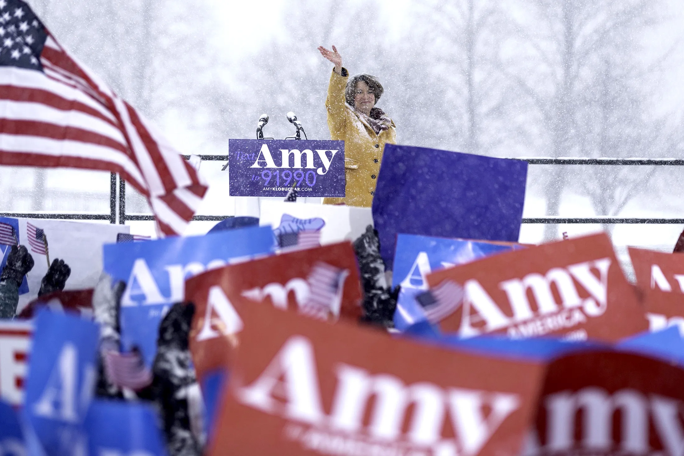 Senator Klobuchar announces her candidacy for president on Feb. 10.