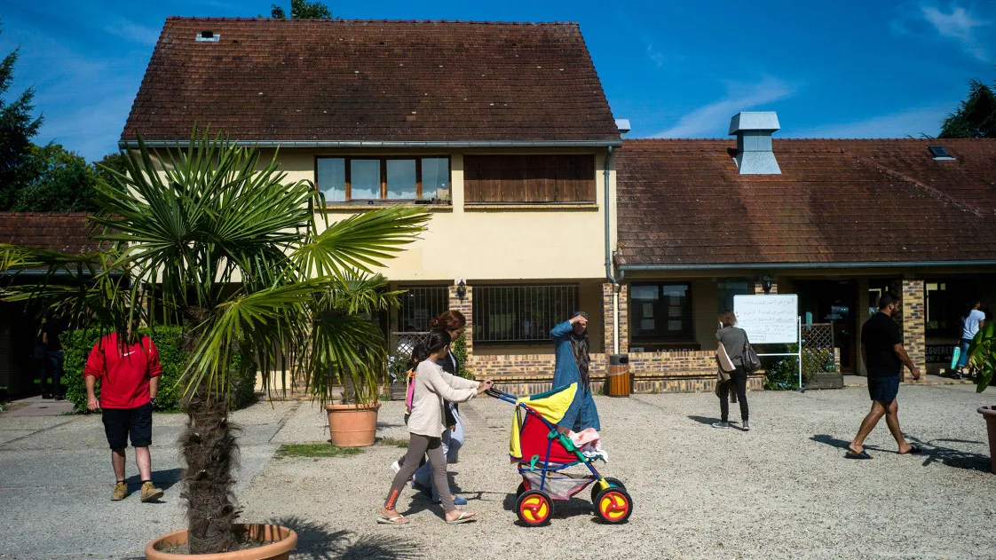 About 100 refugees from Syria and Iraq live at Centre Hubert Renaud, a dormitory complex about an hour’s drive northwest of Paris.

